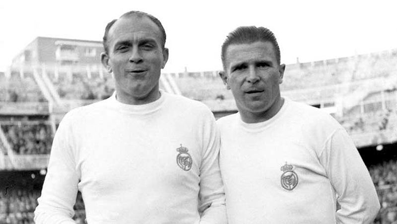 Bộ đôi huyền thoại Di Stefano - Puskas của Real Madrid