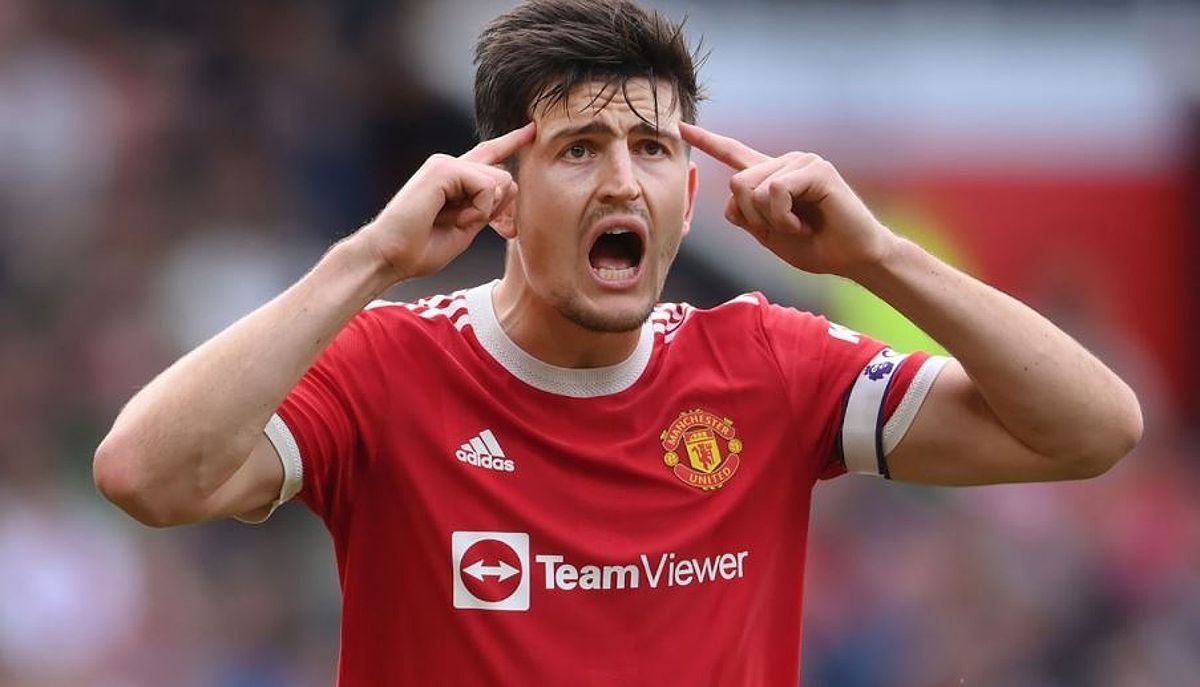 Hậu vệ Harry Maguire trong trận đấu